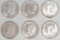 6 - 1964-D Kennedy Silver Half Dollars