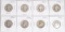 8 - Washington Silver Quarters; Various Dates/Mints