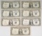 7 $1 Series of 1935 Blue Seal Silver Certificates