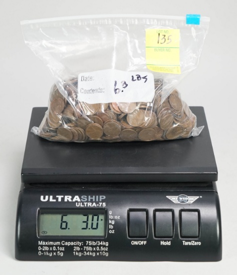Approx.+/- 6.3 Lbs. Wheat Pennies