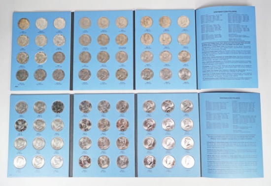 2 Kennedy Half Dollars Whitman Books, 1964-1985 & 1986-2003