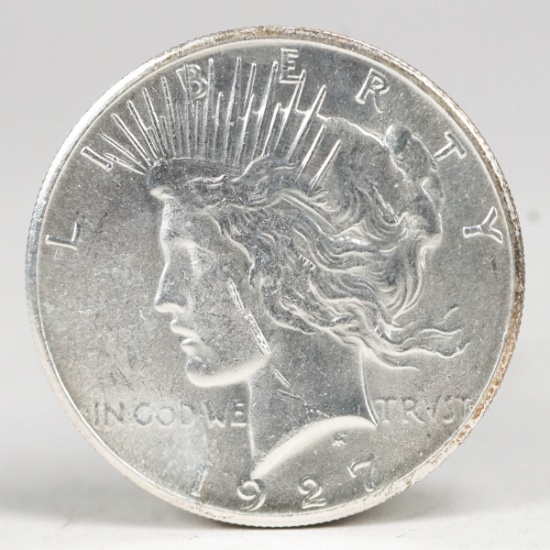 1927-P Peace Silver Dollar