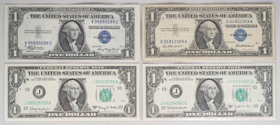 1935A/1957 $1 Blue Seal Silver Certificates &