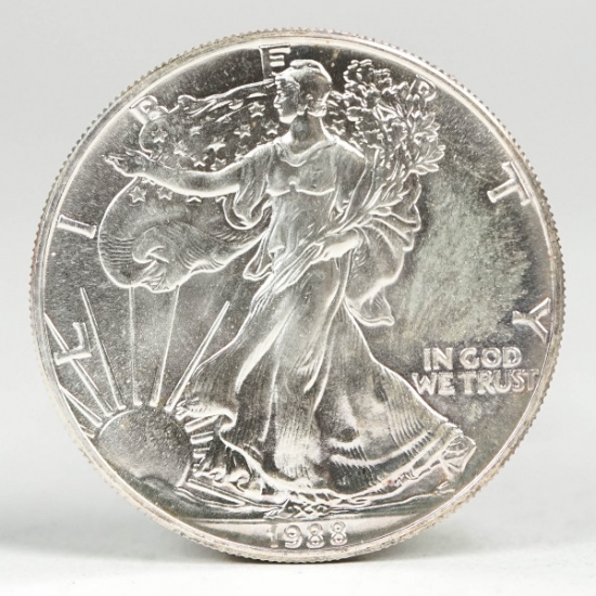 1988 American Silver Eagle, 1oz.Fine Silver