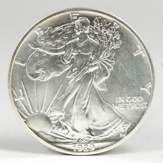 1989 American Silver Eagle, 1oz.Fine Silver