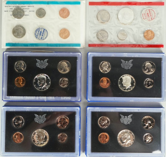 1968 Unci. U.S. Mint Sets & 1968 & 3-1969 U.S. Proof Sets