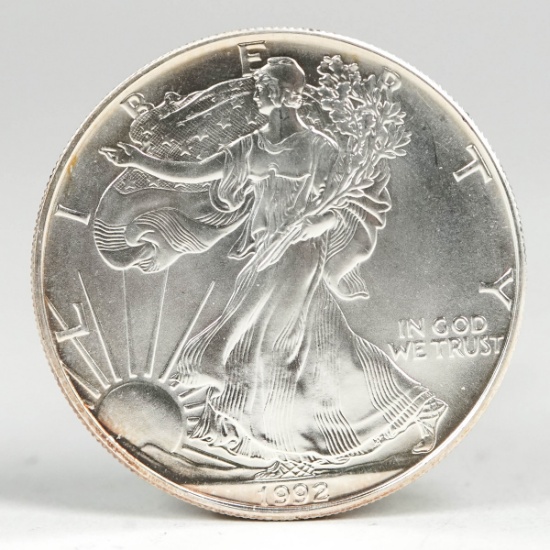 1992 American Silver Eagle, 1oz.Fine Silver