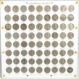 Jefferson Nickel Set In A Capitol Holder; 1938-1965