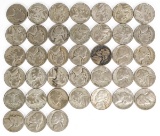 38 - War Time Jefferson Nickels (35% Silver)