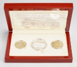 2005 Chinese Zodiac Year of The Rooster 3 Coin Commemorative Set