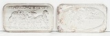 Stagecoach & Percy Pilcher 1 Troy Oz. .999 Fine Silver Bars