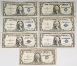 7 $1 Series of 1935 Blue Seal Silver Certificates