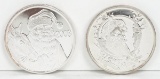 2003 Santa 1 Oz. .999 Fine Silver & 2005 Seasons Greetings .999 Fine Silver