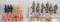 4 Sets of Hand Cast Chessmen;  Medieval, Confederates & More