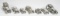 7 Danbury Mint Pewter Cars; Peugeot, Benz 3 1/2 HP,