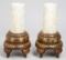 Reproduction Carved Tusks, Hong Kong