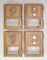 4 Vtg Brass Post Office Doors By Oro Mfg.