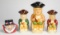 3 Wood & Sons Toby Mugs & Mini Beefeater Tea Pot
