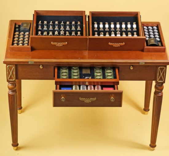 House of Faberge Imperial 5 in 1 Game Table - Franklin Mint