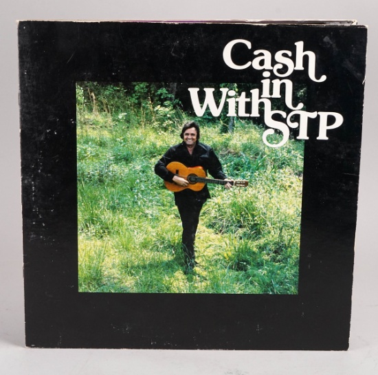 "Cash In With STP" Johnny Cash Promotional Gatefold LP, Ca. 1978