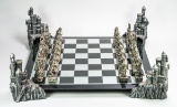 The Magic Crystal Chess Set -Board w/ Castle Corners