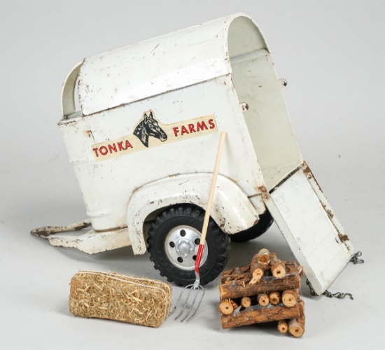 Tonka Farms Horse Trailer & Accessories, Ca. 1960's