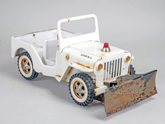 Tonka Jeep Wrecker AA Truck w/ Snow Blade, Ca. 1960's