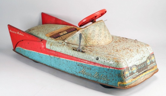 Louis Marx Electric Marx Mobile Steel Car Toy, Ca. 1950's