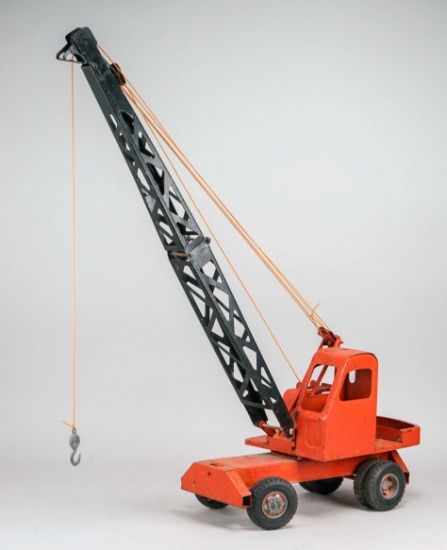 Doepke Crane  Pressed Steel Toy, Ca. 1950
