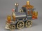 Train Engine Music Box Decanter - Shot Glass Holder