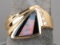 14k Onyx Opal & Diamond Ring, Sz. 7