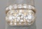 14k Gold & Diamond Cluster Wedding Set, Sz. 6.5