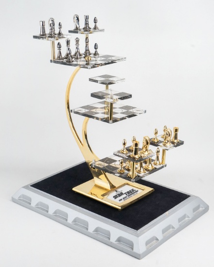 Star Trek "The Next Generation" Tridimensional Chess Set, Ca. 1996