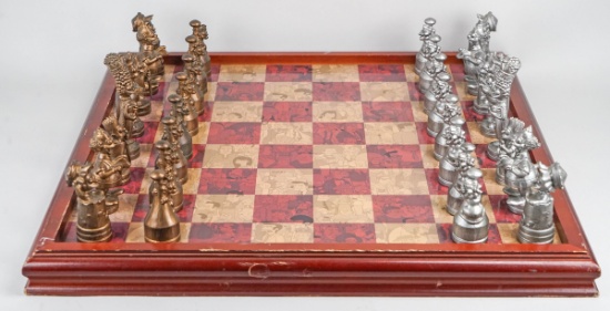 Simpsons  Cast Metal Chess Set