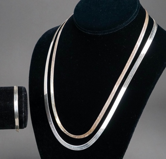 Sterling Silver Necklaces & Bracelet