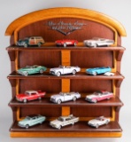 12 - 1987 Franklin Mint Precision Model Cars of The 1950's W/Display case