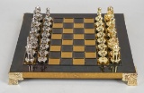Old English Cast Metal Chess Set