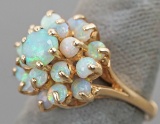 Ladies 14k Fire Opal Ring, Sz. 5.25