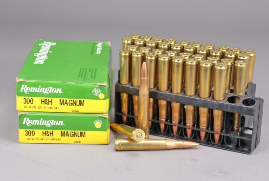 300 H&H Magnum Cartridges, 40 Rds.