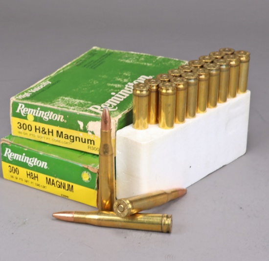300 H&H Magnum Cartridges, 40 Rds.