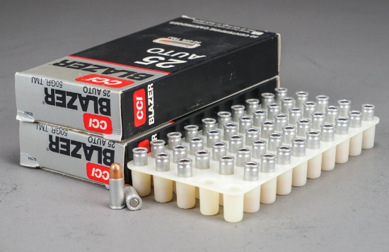 CCI Blazer 25 Auto 45 gr JHP Cartridges, 100 Rds.