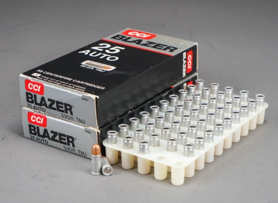 CCI Blazer 25 Auto 45 gr JHP Cartridges, 100 Rds.