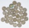 28 US Wartime Silver Nickels