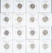 16 Roosevelt Silver Dimes; Various Dates/Mints