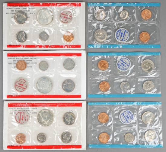 1968, 1969, 1970 U.S. Mint Sets