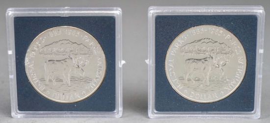 2 - 1885-1985 Canada Queen Elizabeth II National Parks Proof Silver Coins