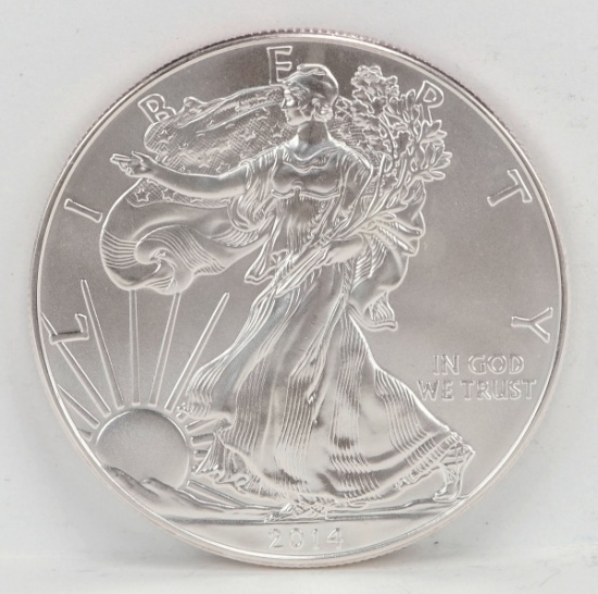 2014 American Silver Eagle; 1 Oz. Fine Silver