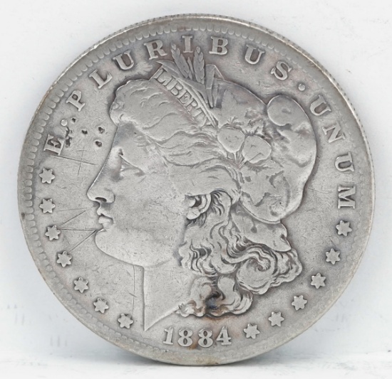 1884-S Morgan Silver Dollar