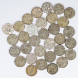 32 US Wartime Silver Nickels