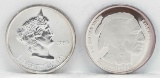 1980 Liberty Lobby & Liberty Indian Head 1 Troy Oz. .999 Fine Silver Rounds